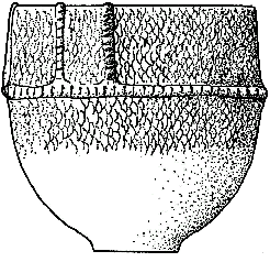 ciotola in ceramica impressa ligure